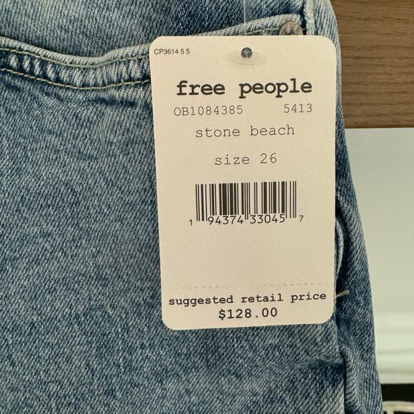 Free People Shelby Button Front Overall in Stone Beach - Picture 6 of 8